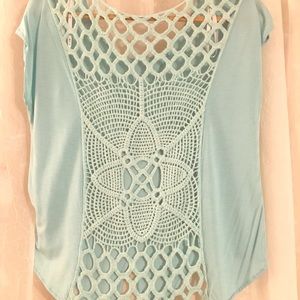 Powder Blue Boise with Crotchet Back